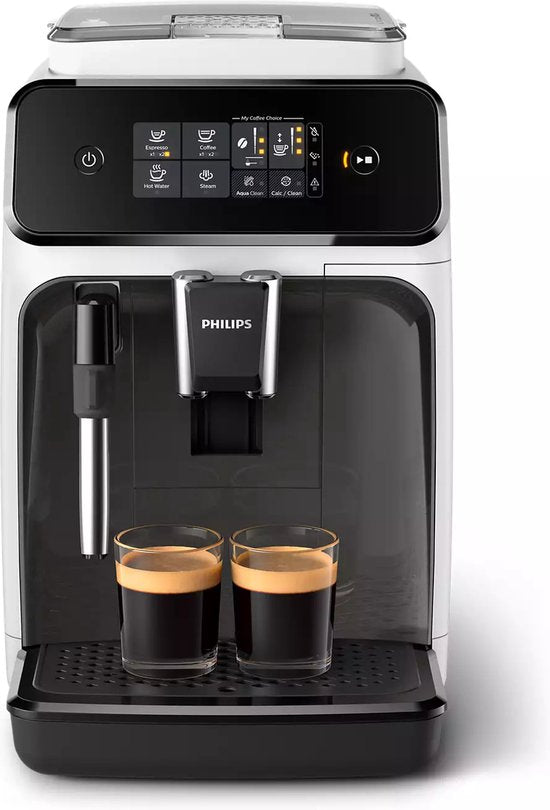 Philips 1200 Serie – EP1223/00 – Vollautomatische Espressomaschine – Vollautomatische Kaffeemaschine – 15 bar – Weiß