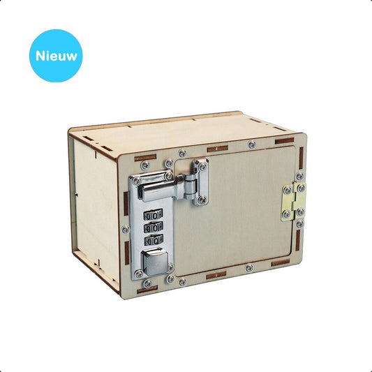 Mini-Holzbaukasten Safe - DIY-Modellbau für Kinder und Erwachsene - ab 6 Jahren