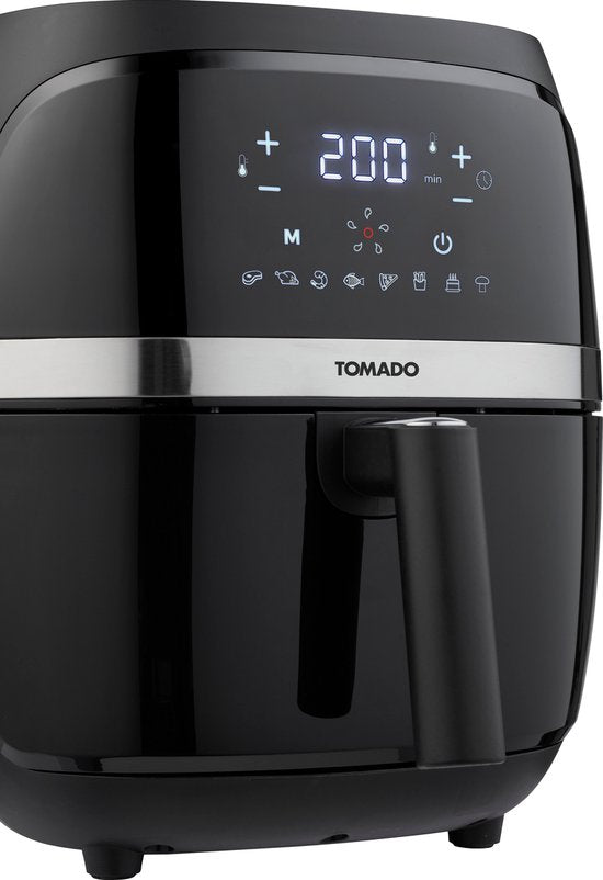 Tomado TAF3202B - Heißluftfritteuse - 3,2 Liter Fassungsvermögen - Digitalanzeige - 500g Pommes frites - PFAS frei - Best Buy - Aug & Nov 2024