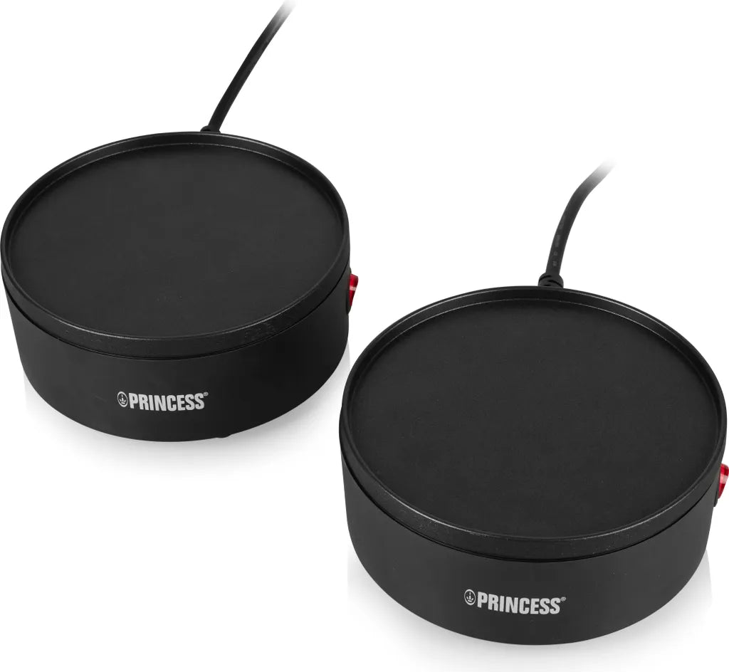Princess Dinner Set You & Me – Tischgrill für 2 Personen – 600 W – mit Servierteller