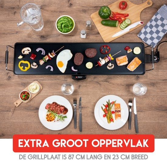 Alpina Bakplaat Teppanyaki - XL - Instelbare Thermostaat - 1800 Watt