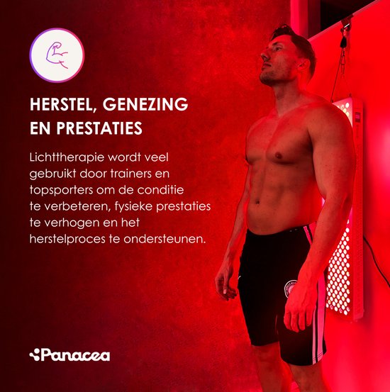 Panacea LED Rot- und Infrarotlampe Anti Age Collagen - Muskeln und Gelenke - Lichttherapie - Stress & Müdigkeit