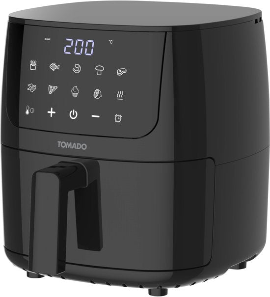 Tomado TAF2002B – Mini-Heißluftfritteuse – 2 Liter – Digitalanzeige – PFAS-frei