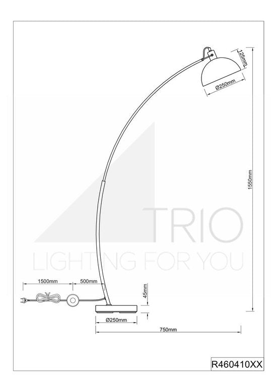 REALITY RECIFE Stehleuchte - Schwarz - exkl.1xE27 - IP20