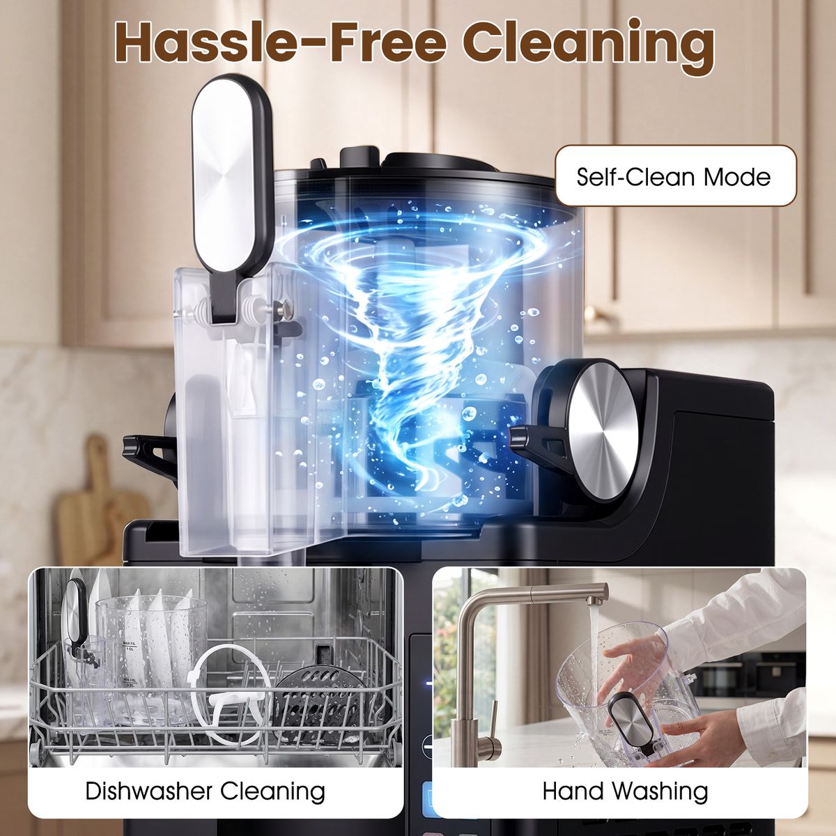 Coast Slush-Maschine – 1,5 Liter – LED-Touch-Bedienung – Selbstreinigungsfunktion – Schwarz