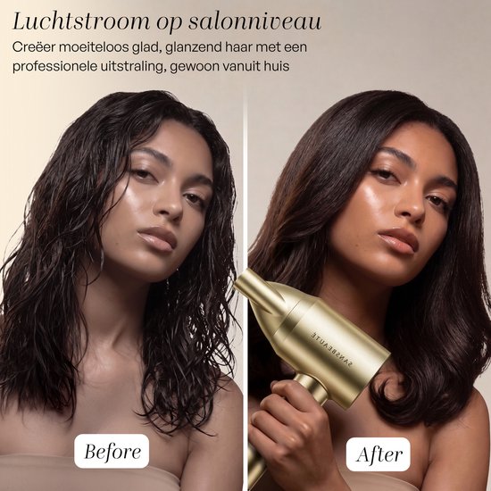 Sansbeauté® Haartrockner mit Diffusor – Locken – 110.000 U/min - Ionen-Haartrockner mit Bürste – 3 Stufen – 3 Aufsätze – Reisehaartrockner – Sèche Cheveux – Locken-Haartrockner-Set – Haartrockner mit Diffusor – Hair Blow Dryer – Friseur-Haartrockner – 200