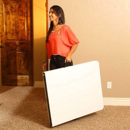 Lifetime - Arbeitstisch - Buffettisch - 180 cm - klappbar wie ein Koffer - weiß