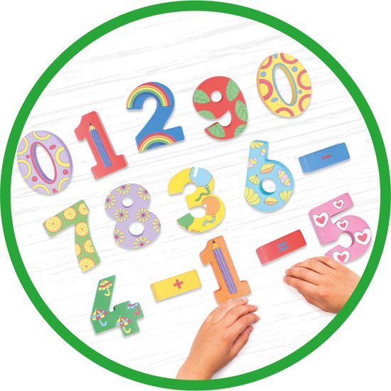 Marionette - Zahlen aus Holz - Zählen mit Holz - 15 Stück - 1 Set