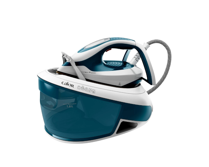 Calor Express Power Dampferzeuger SV8111C0 – Weiß/Blau – 28,5 x 31 x 40 cm – 2800 W, 6,2 bar