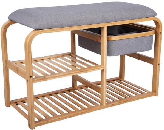 Leitmotiv Bank Dure - Braun - 69,5x30x45 cm - Modern, Skandinavisch