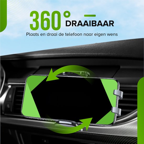 iSetchi Telefonhalterung - Auto - Extra starker Saugnapf - 3-in-1