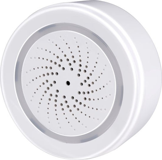 alpina Smart Home - Intelligente Sirene - 90dB - 8 verschiedene Töne - Alarm für Innenräume