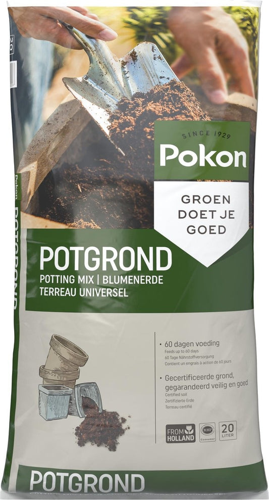 Pokon Universal Blumenerde - 20l - Für innen und außen - 60-Tage-Ernährung - Blumenerde universal