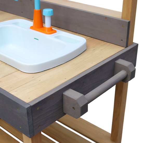 AXI Rosa Sand- und Wasserspielküche, groß – inkl. 17 Zubehörteile – Matschküche