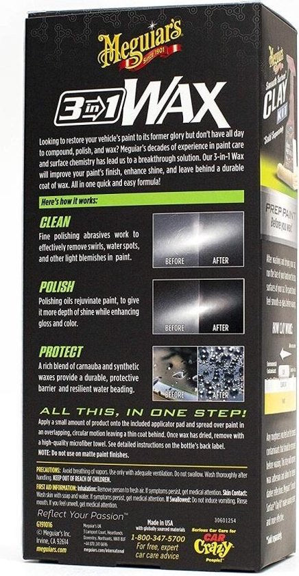 Meguiar's 3-in-1-Wachs – Autowachs – 473 ml