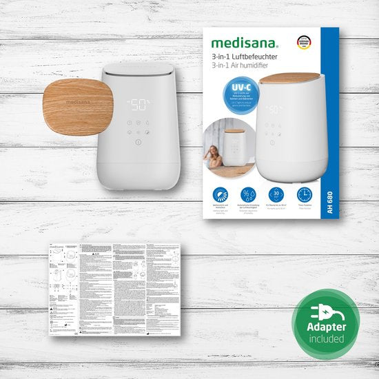 medisana AH 680 – Luftbefeuchter mit Aroma- und Wellness-Beleuchtung