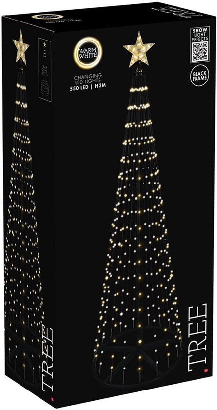 LED-Baum mit 550 Lichtern 300cm, warmweiß