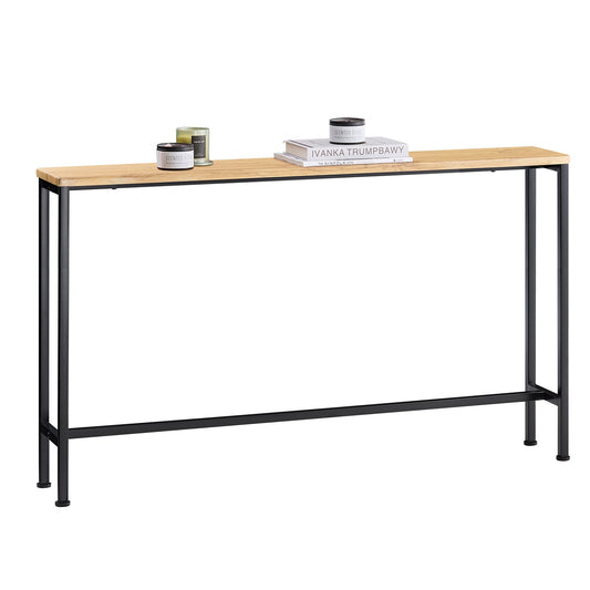SoBuy Konsolentisch FSB19-L-E - Metallgestell - MDF Holz - 120 x 20 x 80 cm