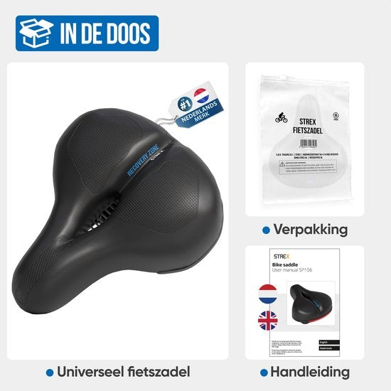 Strex Fahrradsattel - Unisex - Extra bequem - Belüftung