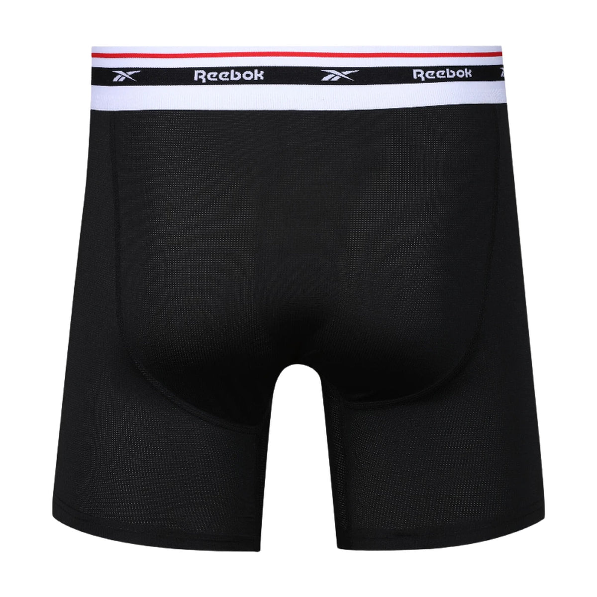 Reebok MED FINLO Herren-Boxershorts – 3er-Pack – Schwarz/Weiß/Grau – Größe M
