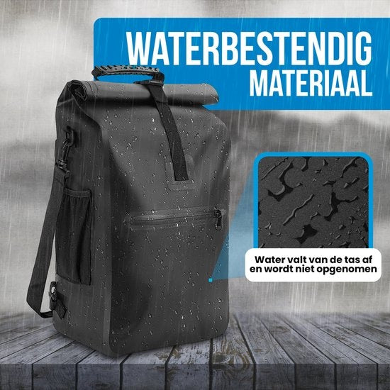 Avalo - Fahrradtasche - Multikuntionstasche - 25L - PVC - Wasserdicht - Schwarz