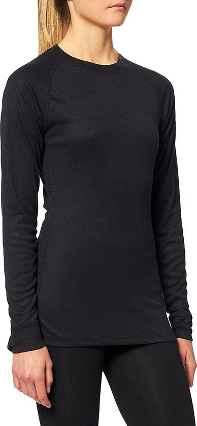 Heat Essentials – Thermo-Unterwäsche für Damen – Thermo-Shirt für Damen – Schwarz – L – Thermo-Bekleidung für Damen – Thermo-Shirt für Damen mit langen Ärmeln
