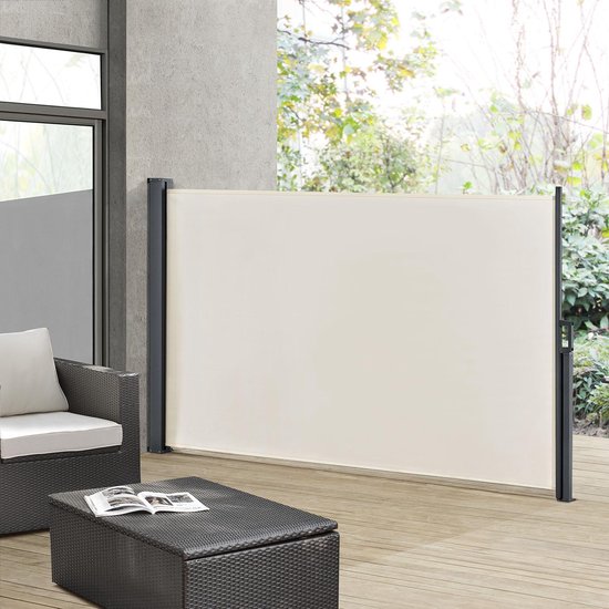 Juskys Windschutz / Sonnenschirm Dubai - 300 x 180 cm - Beige