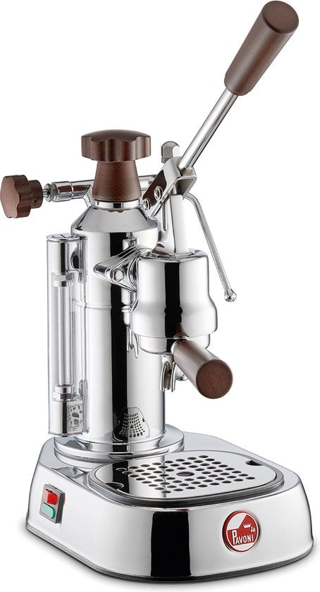 La Pavoni Espressomaschine Europiccola Lusso mit Holzgriffen LPLELH01EU