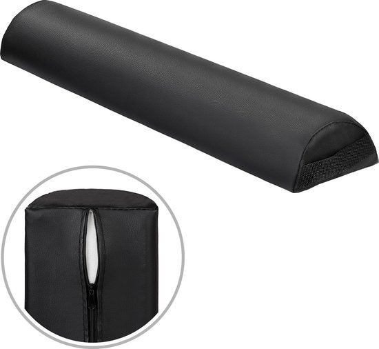 tectake - Massagehocker mit 2 Rollenkissen schwarz 400431
