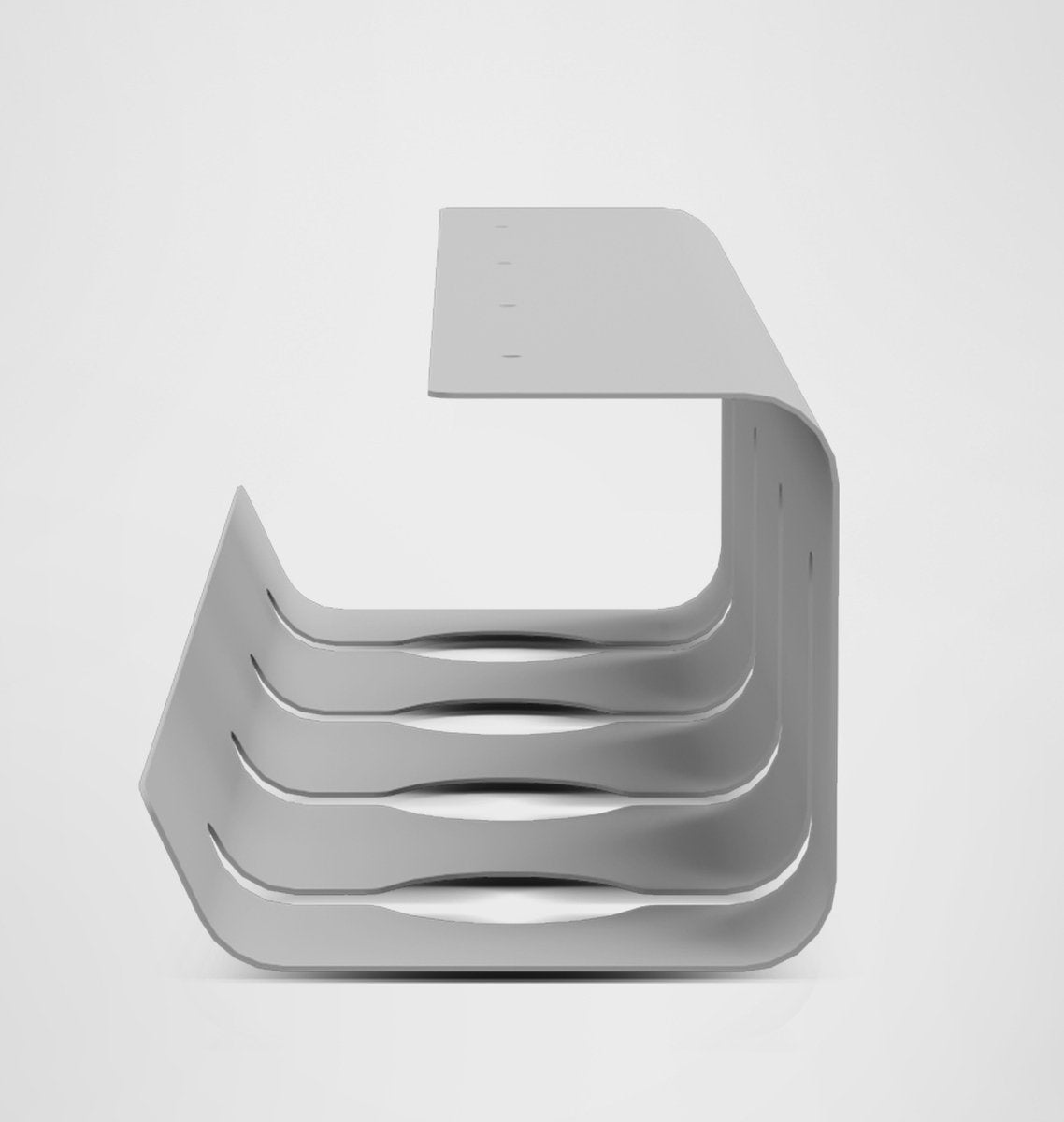 Stilemo Cable Tray Desk - Kabelhalter 43 CM - Kabelorganisator 5 KG Tragkraft - Grau