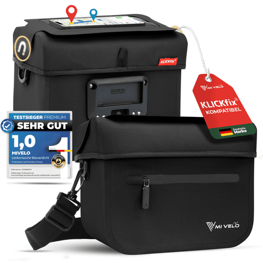 Mivelo Lenkertasche Fahrrad KLICKfix 100% wasserdicht "BOB"