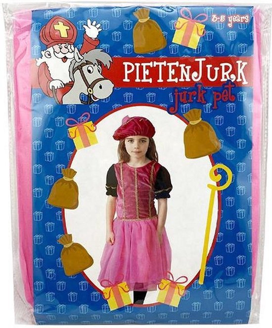 Kostüm Set Pete Kleid Rosa Lila 3-5 Jahre