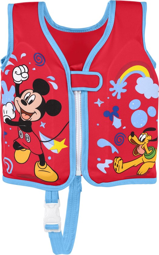 Bestway Disney Mickey Mouse Weste UPF 50+ 51 cm 1 bis 3 Jahre Schwimmbad und Strand 09101