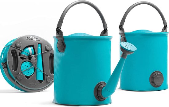 Colapz Faltbarer Eimer und Gießkanne 9 l – Kanister mit Hahnen 7 bis 9 Liter – Eimer mit verschließbarem Deckel – Blau – BPA-frei – 27 x 22 x 22 cm – Camping mit Wohnwagen und Wohnmobil im Jahr 2025