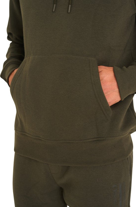 Mario Russo Trainingsanzug Anselm - Hausanzug - Jogginganzug - Hoodie - Armee Grün - XL