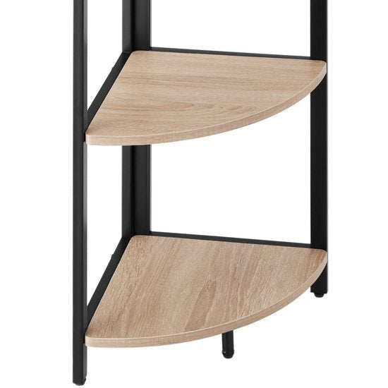 tectake - Eckschrank Castlebar 30x30x150cm - hellbraun - 404772