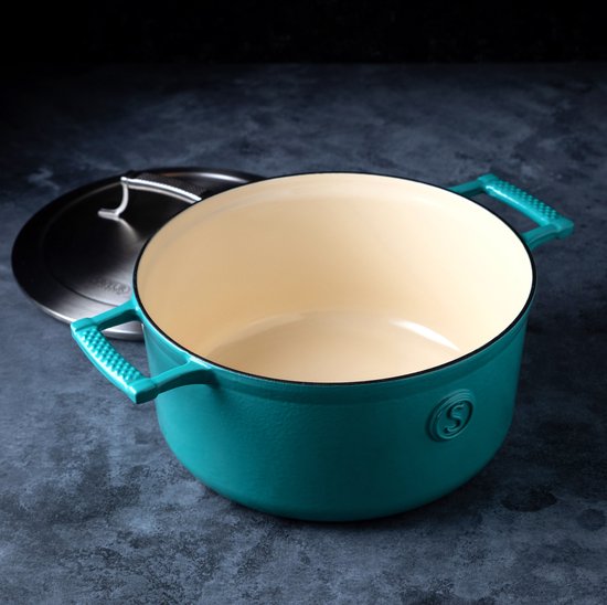 Saveur Selects - Voyage Kasserolle - Ø25 cm - Gusseisen - PFAS-frei - Induktion - Saveur Blau