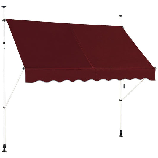 Coast Klemm-Sonnenschirm – Ausziehbar – Höhenverstellbar – Rot – 250 cm breit