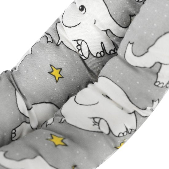 Babykopfschutz - Sicherheitshelm mit Kissen - für Kleinkinder und Babys beim Laufenlernen - weich, leicht und verstellbar - Elefant