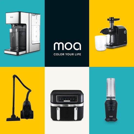 MOA Leistungsstarker Staubsauger ohne Beutel - 23 kPa - Schwarz - 900W - VC85B