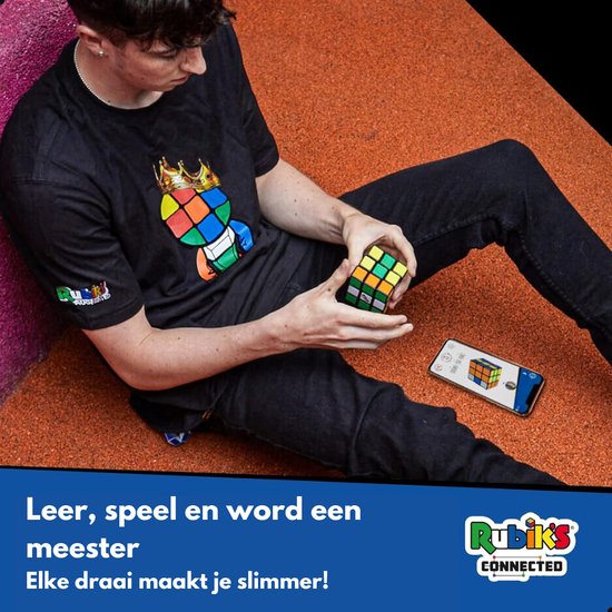 Rubik's Connected X – Intelligenter Würfel – Bluetooth-Würfel – Lernspielzeug – Interaktives Spielzeug – 3 cm x 3 cm