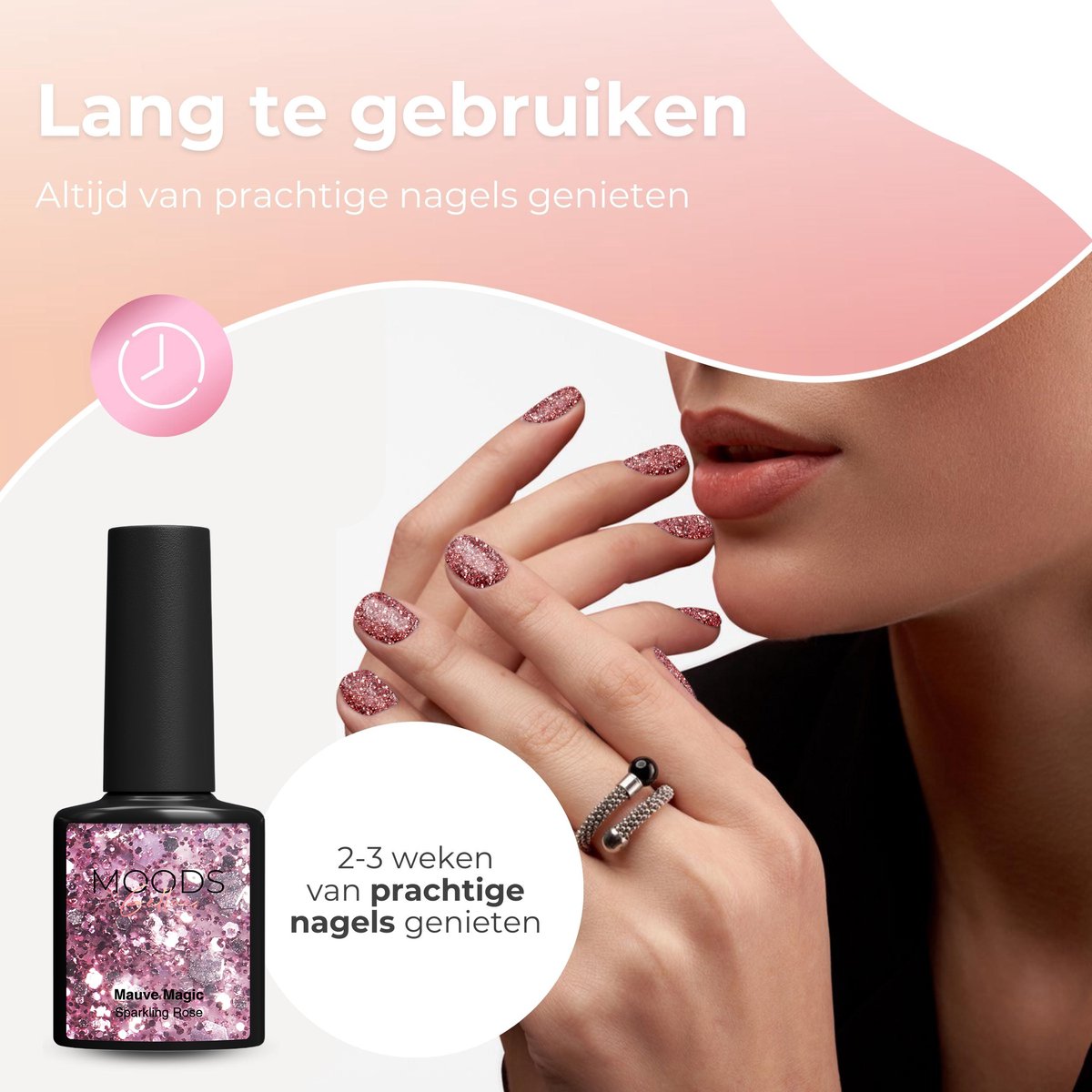 Moods Gellac 6-teiliges Set - Gel-Nagellack Starter Pack - Gel-Nagellack 8ML - Mauve Magic - Schicke neutrale Farben - 6 x 8ML