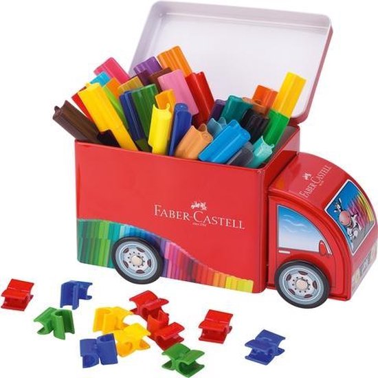 Faber-Castell Filzstifte – Connector – Geschenkset „Lkw“ – FC-155533