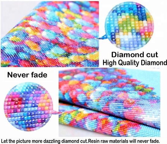 Diamant-Malerei Katze und Tiger für Kinder und Erwachsene- Diamant-Malerei Katze und Tiger- Full Cover 30x40 cm - Diamant-Malerei Reflexion