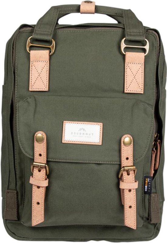 Doughnut Laptop-Rucksack / Rucksack / Schultasche - 14 Zoll - Macaroon PFC Free - Army Green