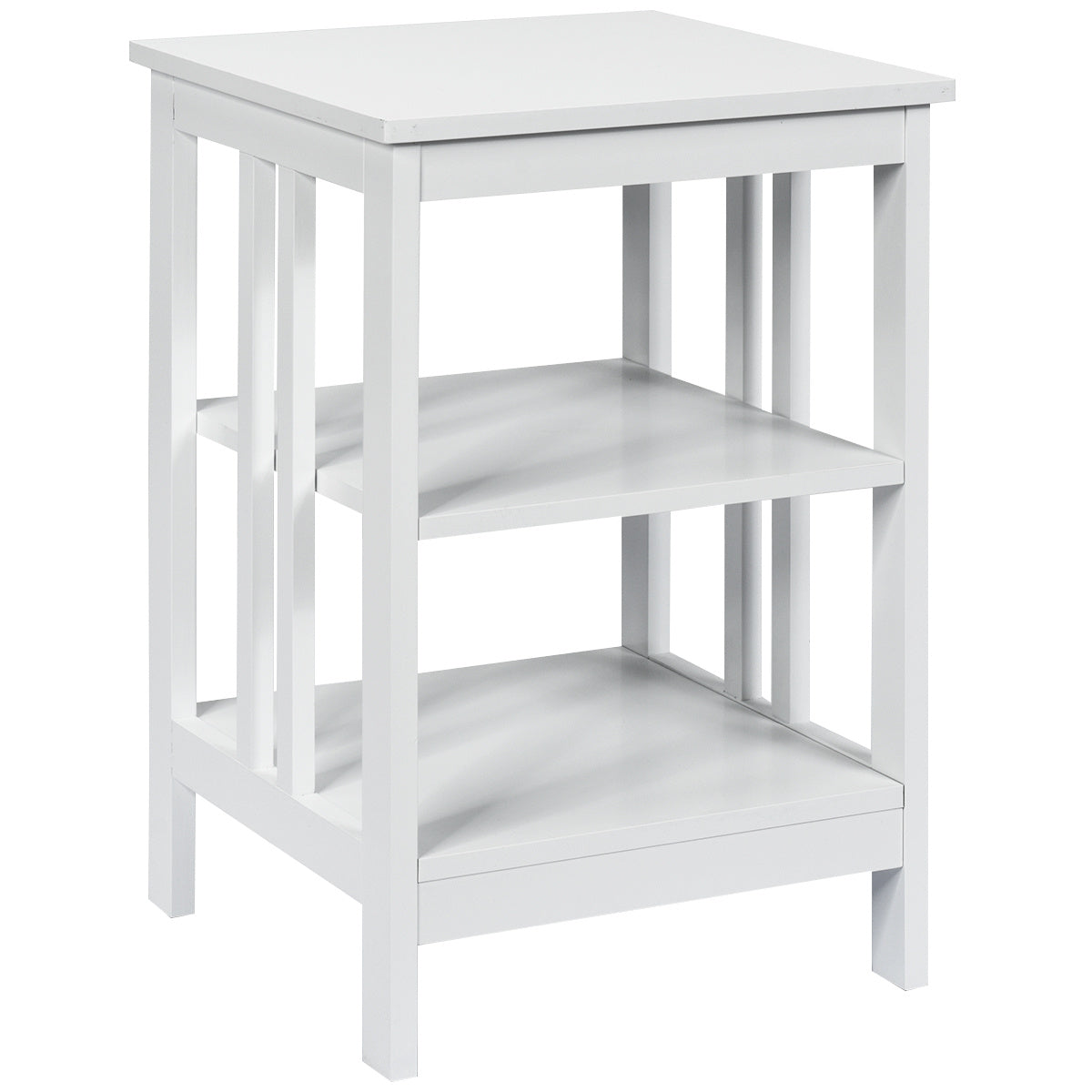 Coast 3-day Nachttisch Sofatic Couchtisch für Schlafzimmer 40 x 40 x 61 cm weiß