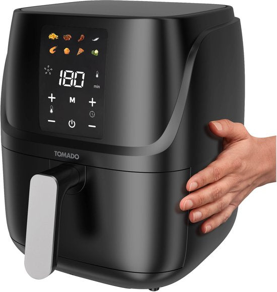 Tomado TAF3010B - Heißluftfritteuse - 3 Liter Fassungsvermögen - Digitalanzeige - 300g Pommes frites