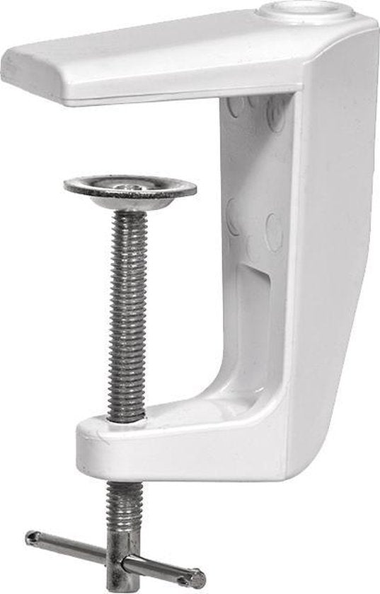 Velleman Schreibtischleuchte mit Klemme, schwenkbarem Arm, Ein-/Ausschalter, 60 cm breit, 3x 14 W, 6500 K, weiß