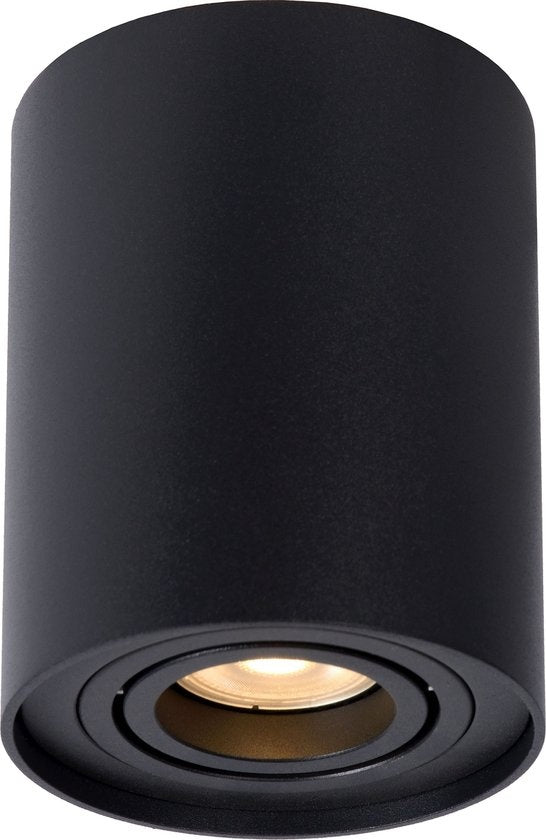 Lucide TUBE Deckenstrahler - Ã˜ 9,6 cm - 1xGU10 - Schwarz