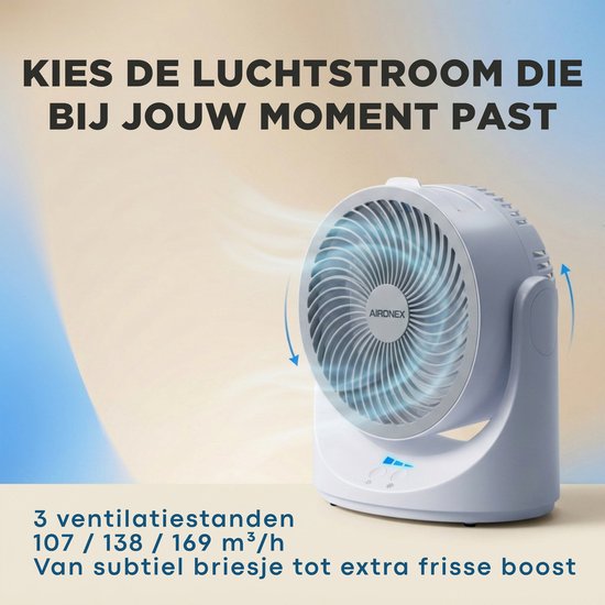 Mini-Luftkühler – Persönlicher Luftkühler mit Kühlbox – Tragbarer Ventilator und Luftbefeuchter – Wiederaufladbar – 3 Geschwindigkeitsstufen – 7 LED-Farben – Flüsterleise